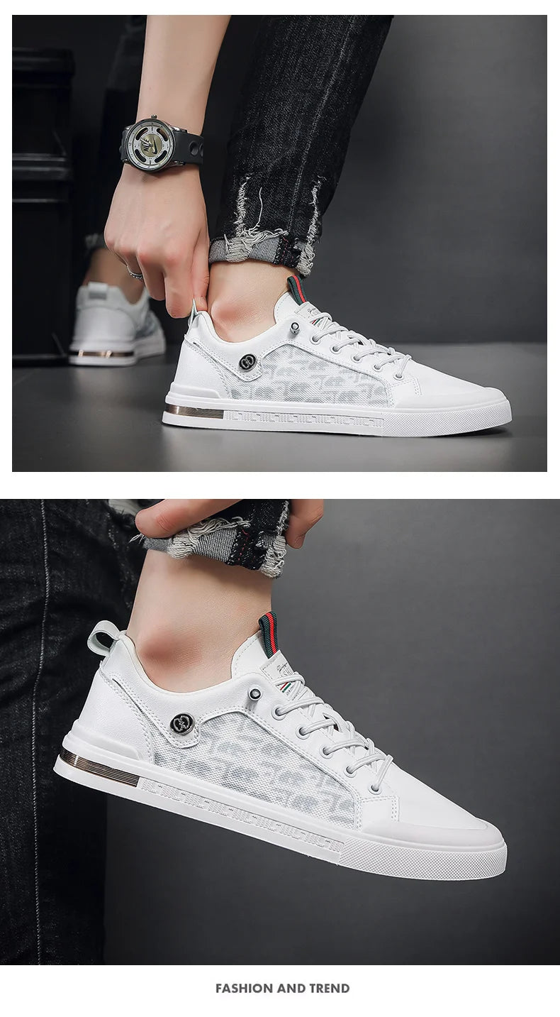 NEXT STREET White Flux Skate Sneakers