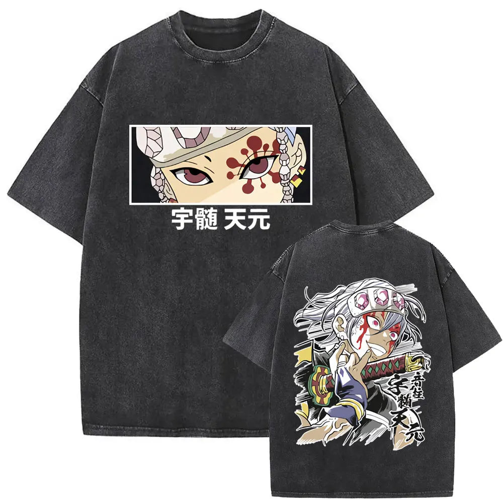 NEXT STREET Washed Demon Slayer TEE