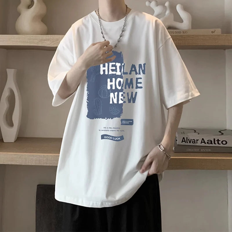 NEXT STREET Loose Tech-Print TEE