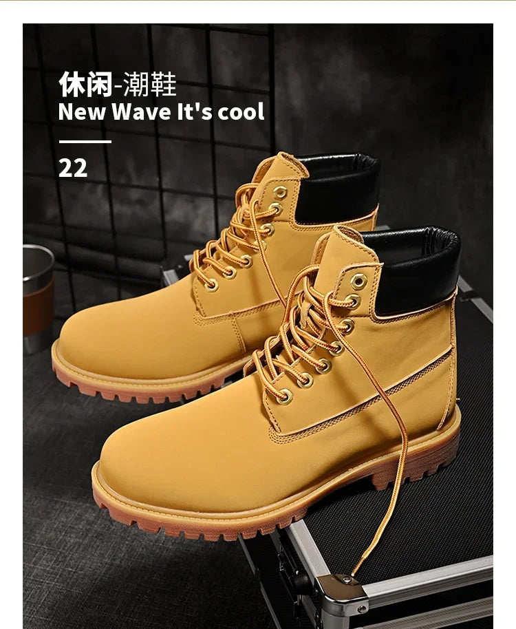 NEXT STREET Handmade Leather Work Boots