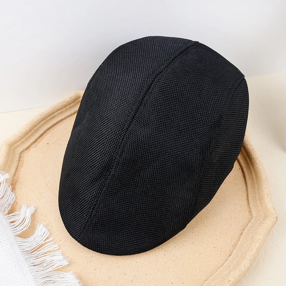 NEXT STREET Retro Mesh-Lined Beret Hat