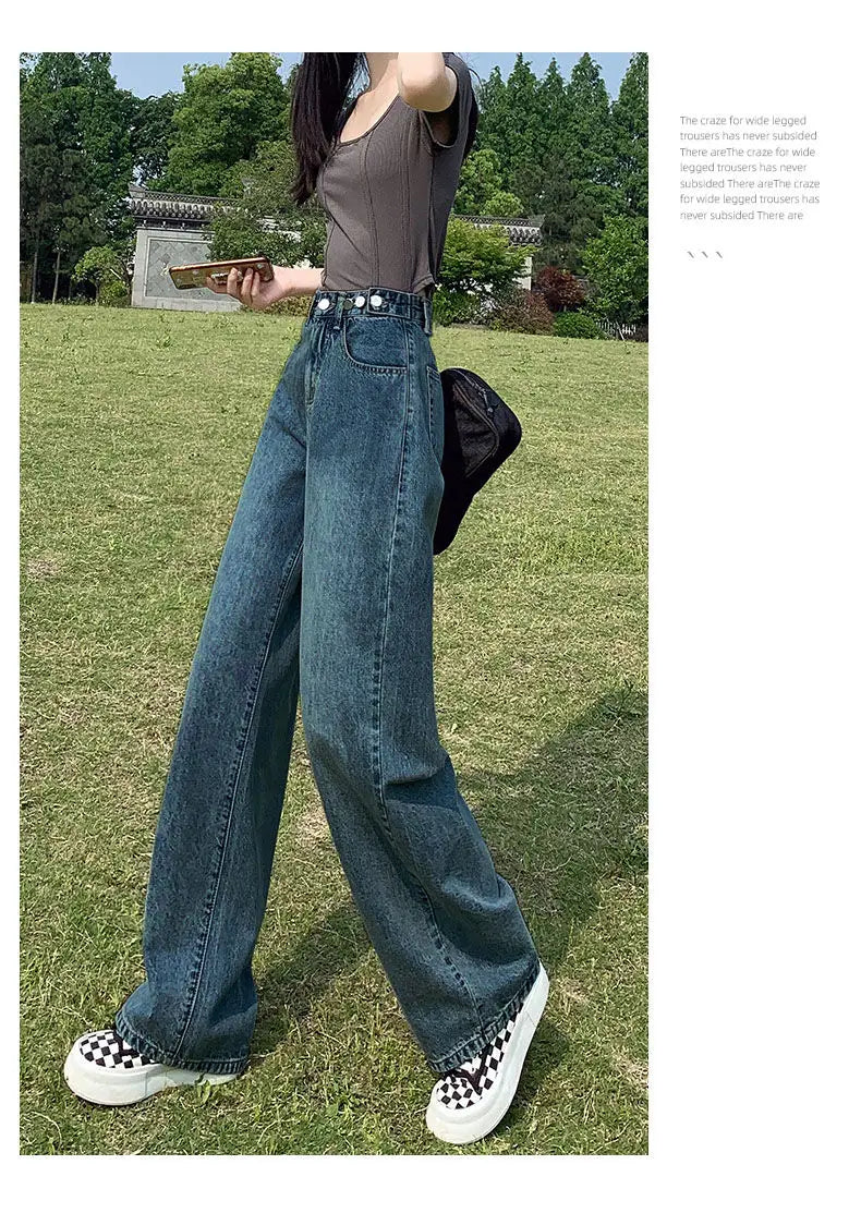 NEXT STREET Gridline High Waist Jeans