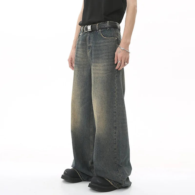 NEXT STREET Old Blue Wide-Leg Jeans