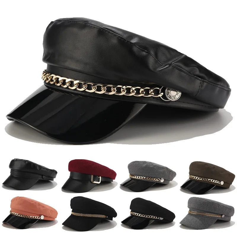 NEXT STREET Orbit PU Leather Hat