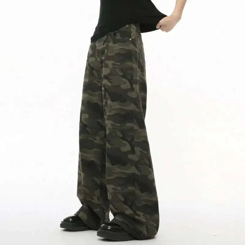 NEXT STREET Vintage Camo Wide-Leg Jeans