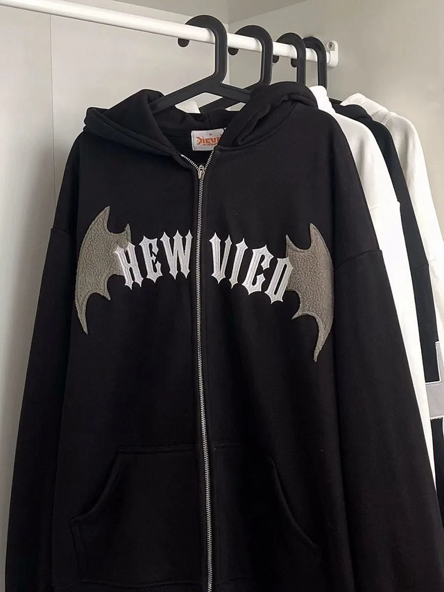 NEXT STREET Devil Split-Tone Hoodie