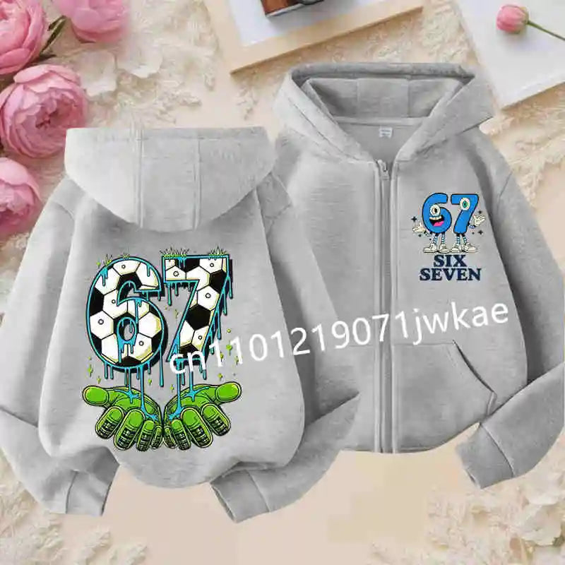 NEXT STREET Y2K Brain Rot Kids Hoodie