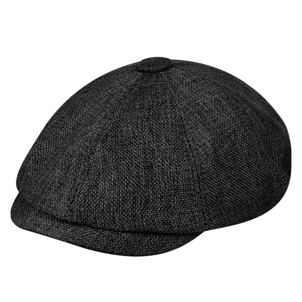 NEXT STREET Retro Tweed Octagonal Hat