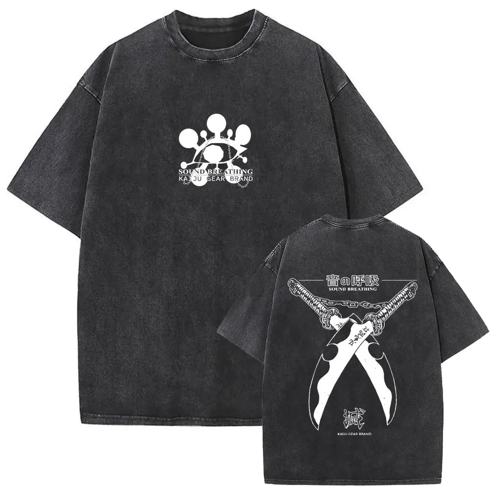 NEXT STREET Washed Demon Slayer TEE