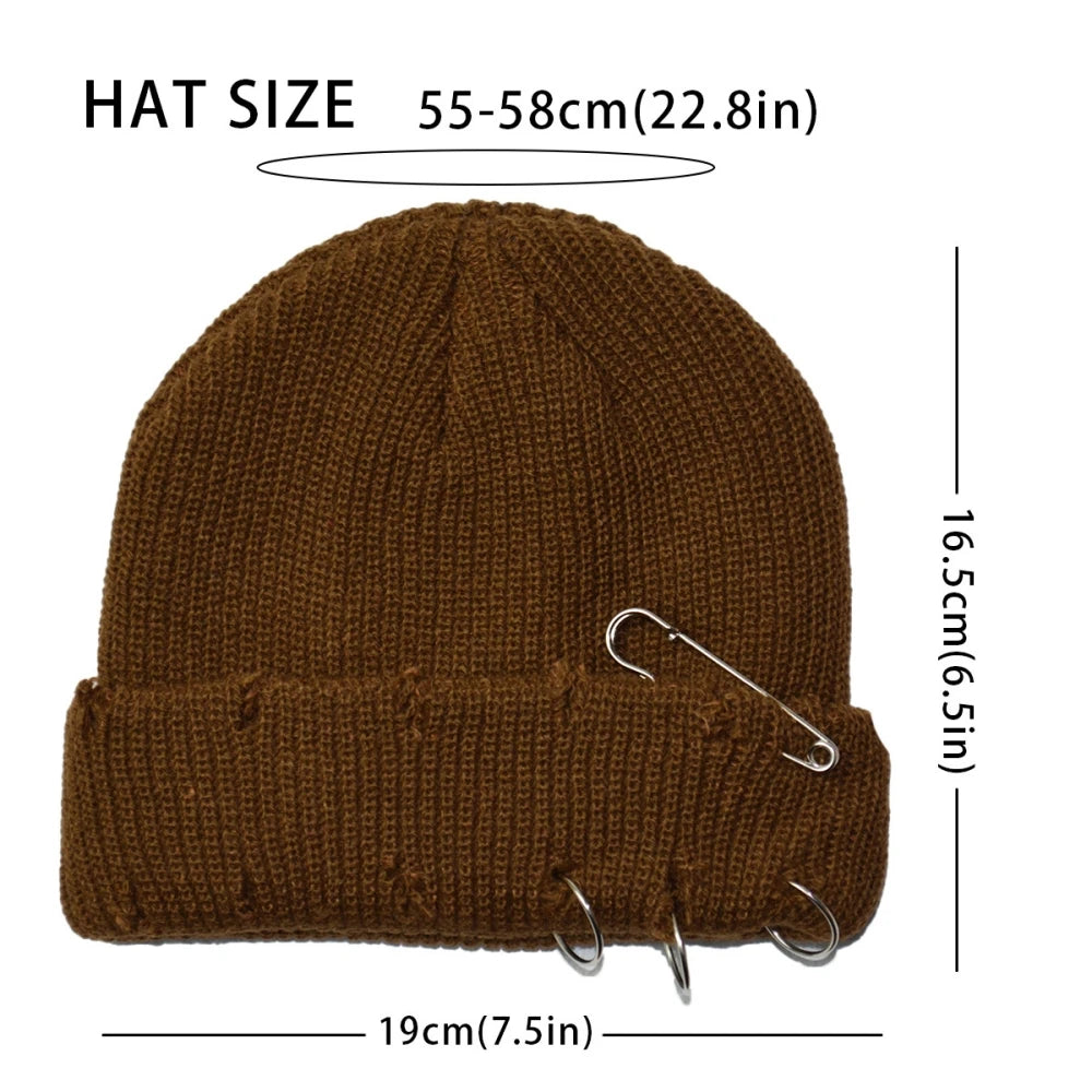 NEXT STREET Pierced Smile Knit Hat