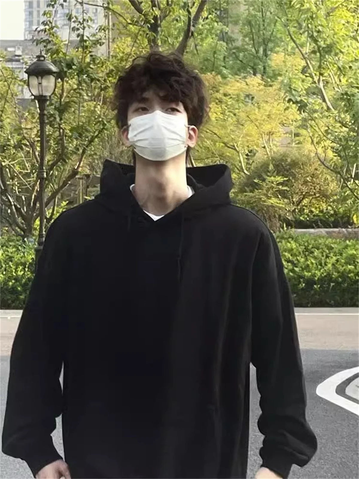 NEXT STREET Solid Core Tech Hoodie