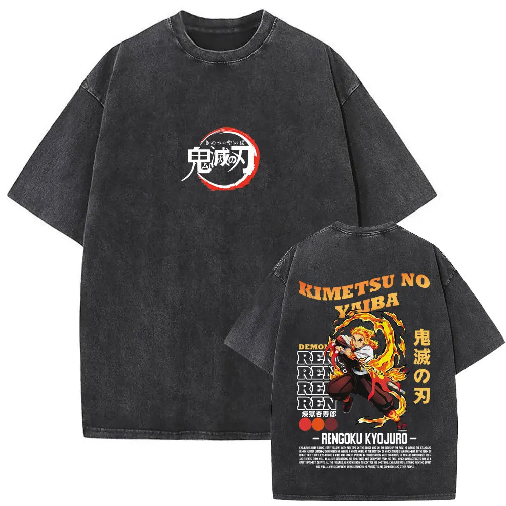 NEXT STREET Washed Demon Slayer TEE
