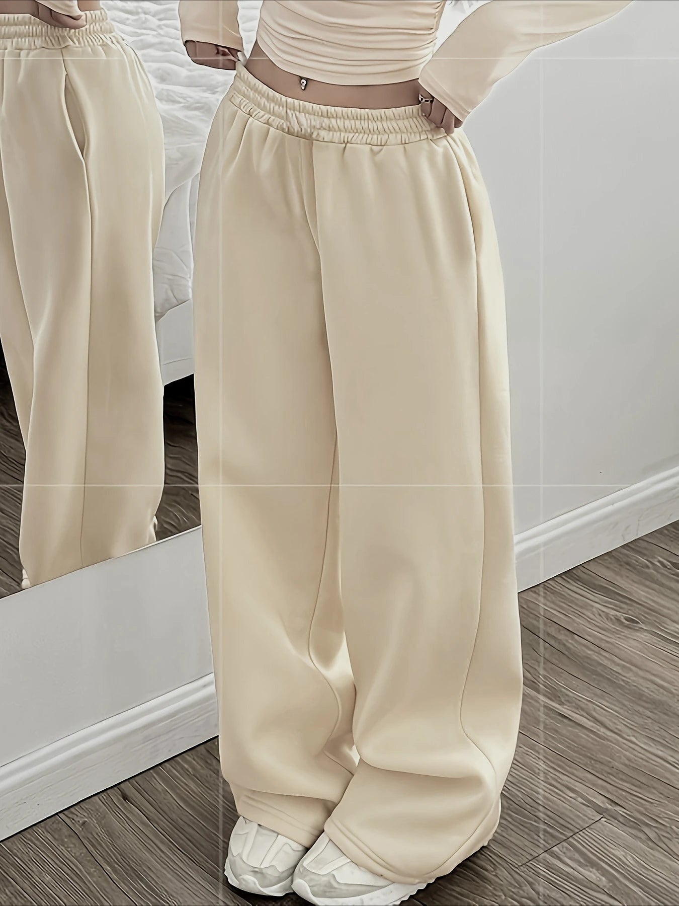 NEXT STREET Wide Leg Cotton Jogging Pant