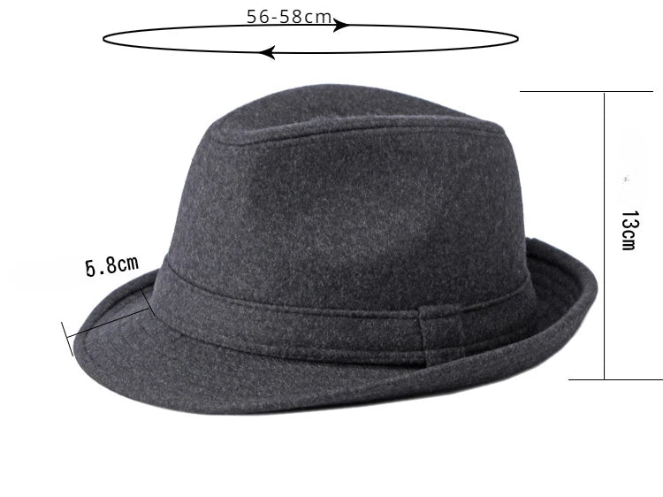 NEXT STREET Retro Felt Gentleman Hat