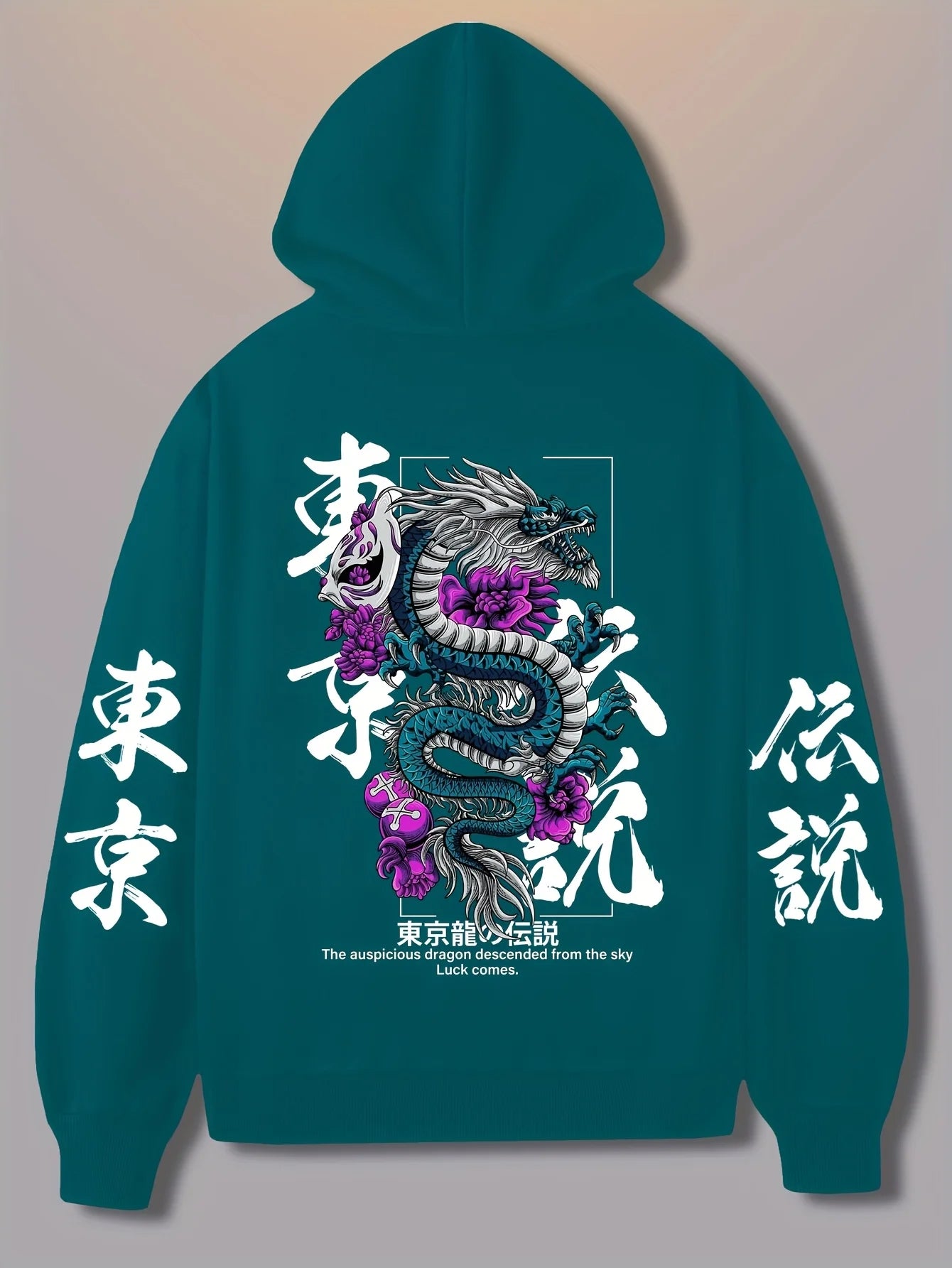 NEXT STREET Neon Dragon Hoodie