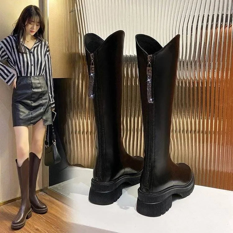 NEXT STREET Vector-Lift Knee-High Boots