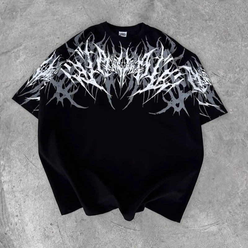NEXT STREET Thorn Texture Y2K TEE