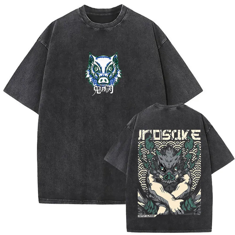 NEXT STREET Washed Demon Slayer TEE