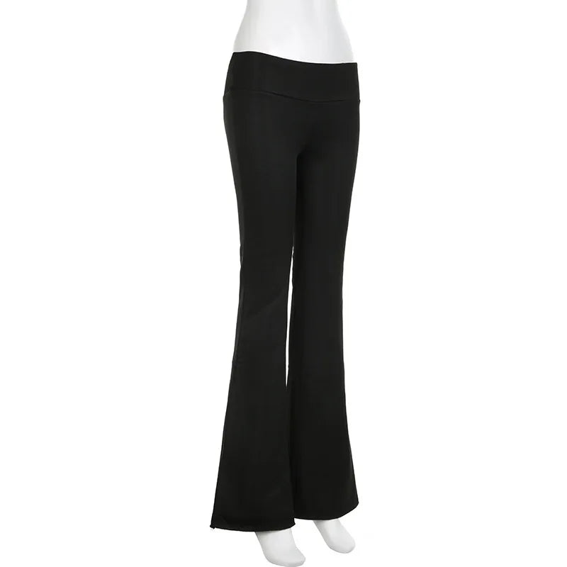 NEXT STREET Slim Low-Waist Flare Jogging Pant