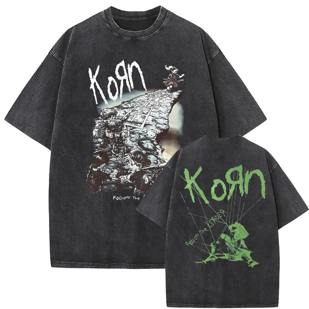 NEXT STREET Vintage Korn Graphic TEE
