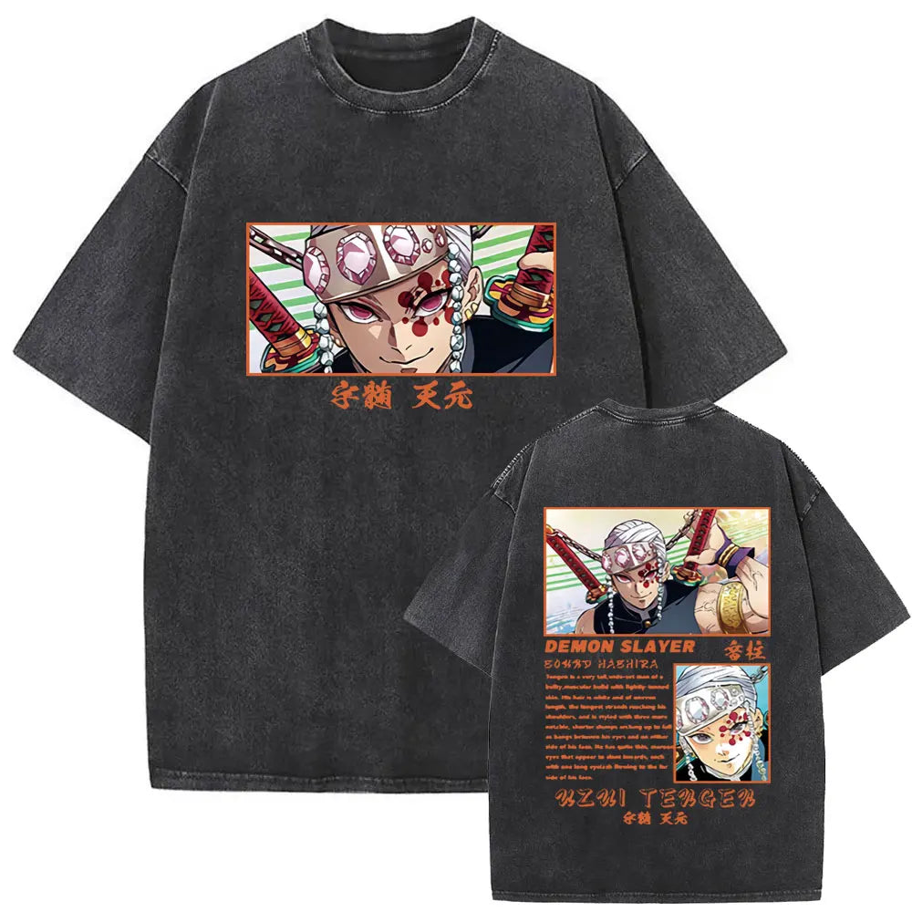 NEXT STREET Washed Demon Slayer TEE