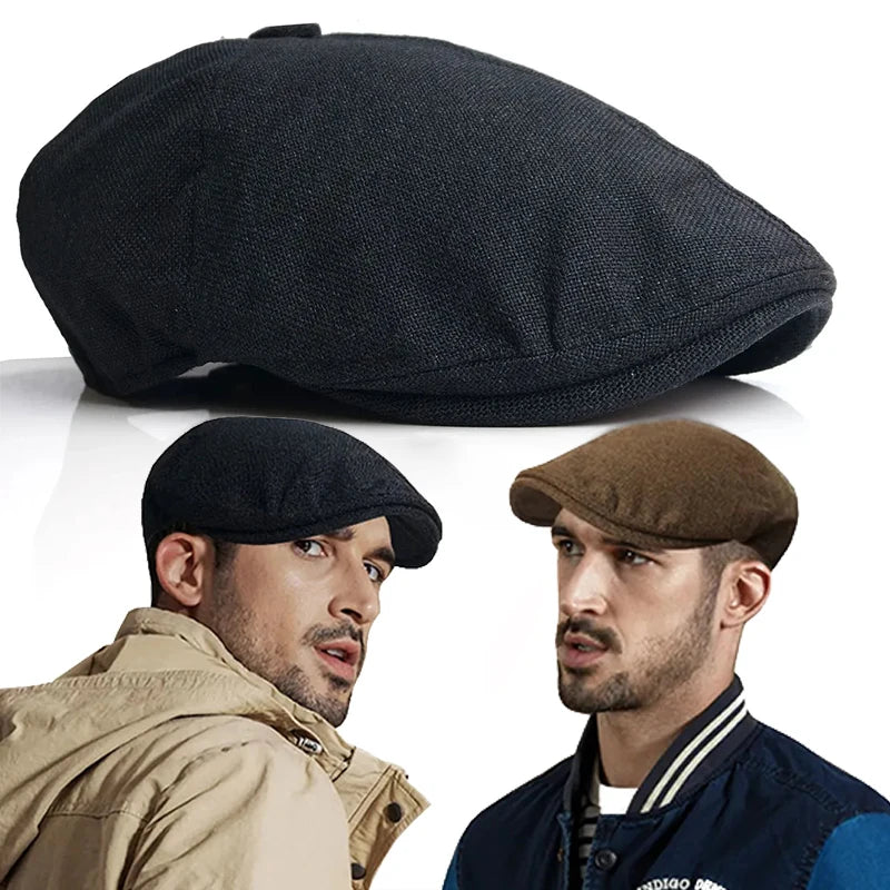 NEXT STREET Retro Mesh-Lined Beret Hat