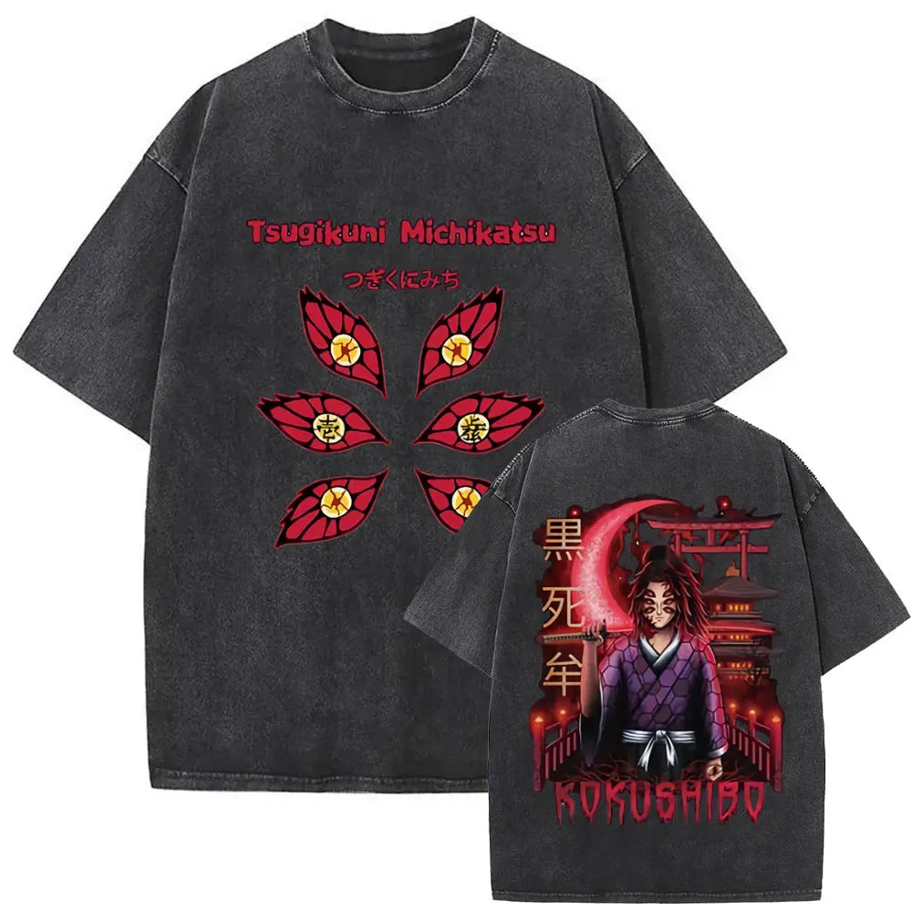 NEXT STREET Washed Demon Slayer TEE