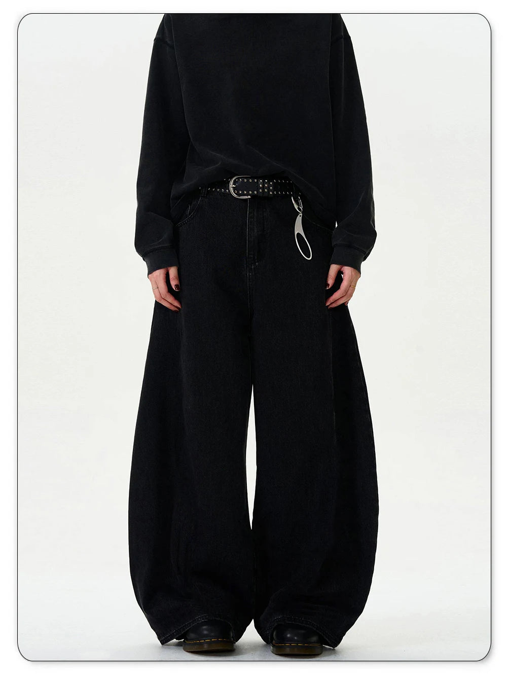 NEXT STREET Curved Knife Wide-Leg Jeans