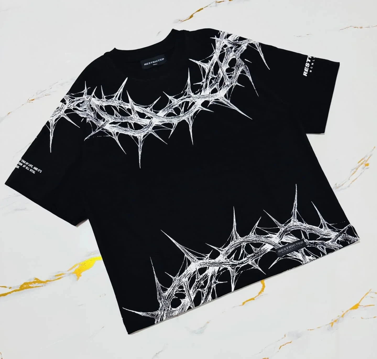 NEXT STREET Thorn Texture Y2K TEE