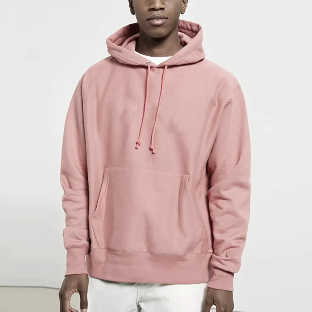NEXT STREET Solid Fleece Hoodie