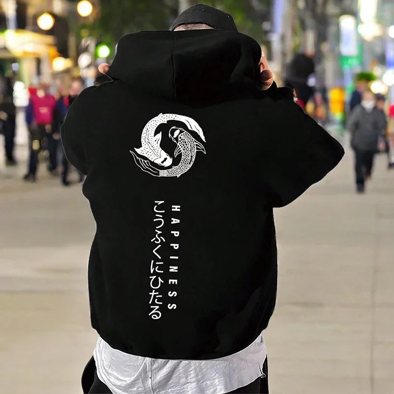 NEXT STREET Bushido Print Hoodie