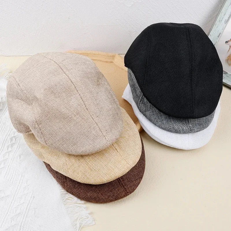 NEXT STREET Retro Mesh-Lined Beret Hat