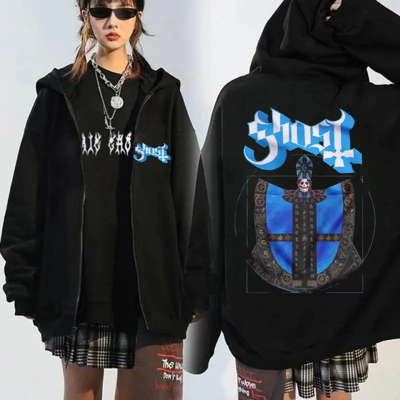 NEXT STREET Y2K Gothic Butterfly Hoodie