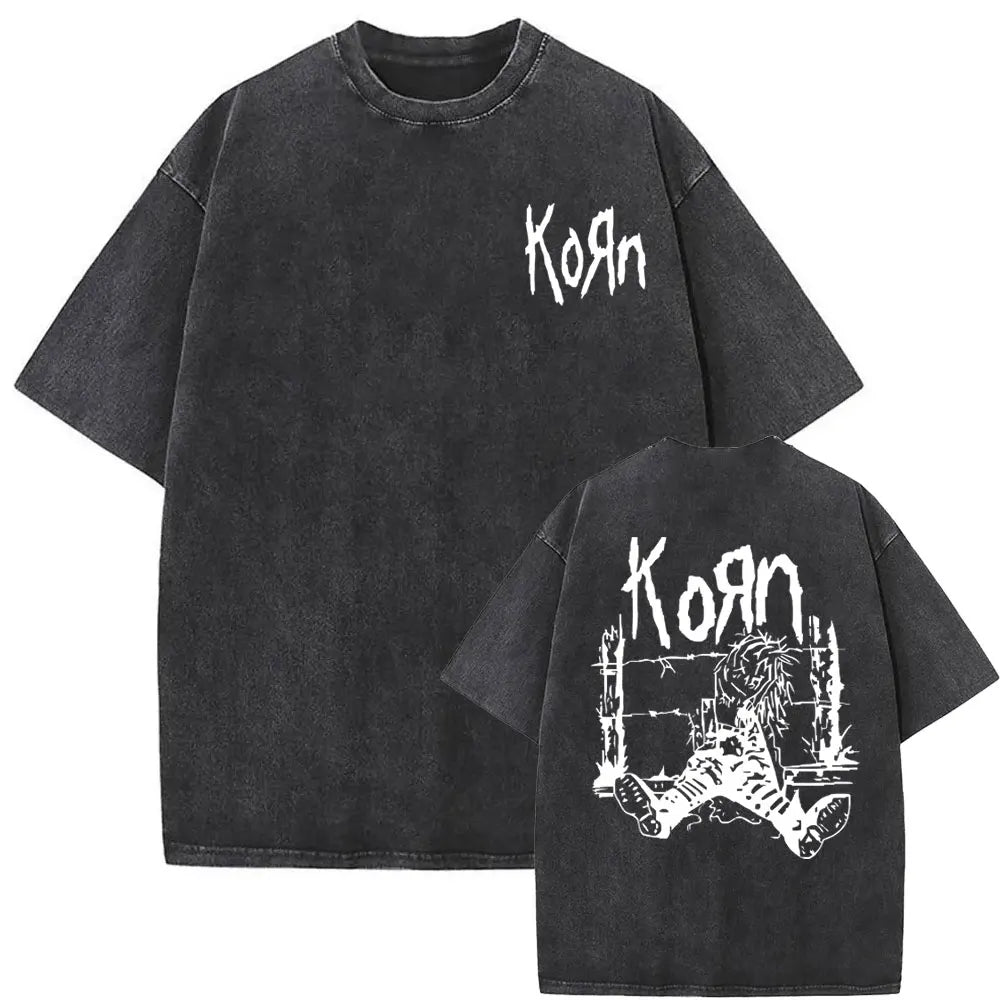 NEXT STREET Vintage Korn Graphic TEE