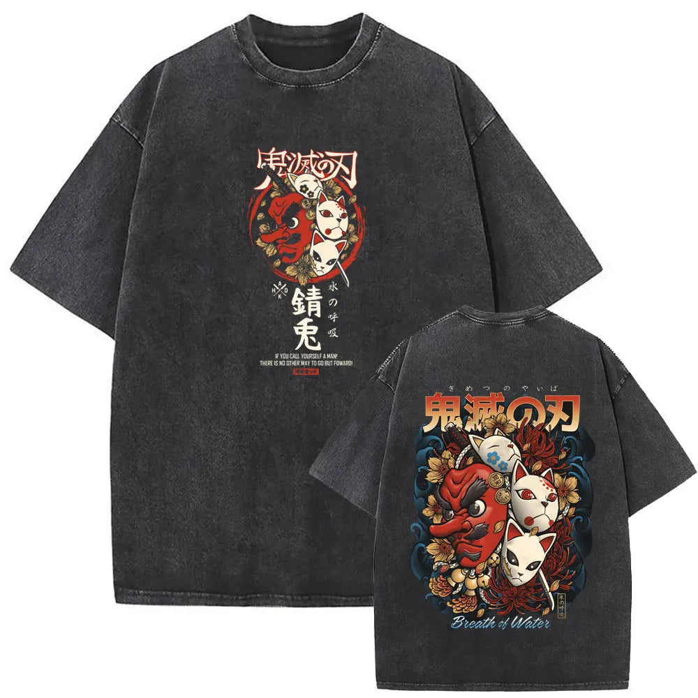 NEXT STREET Washed Demon Slayer TEE