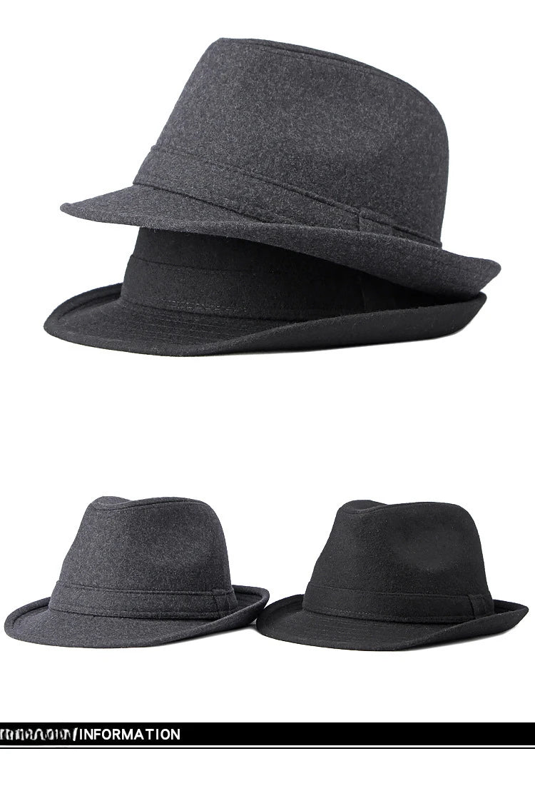 NEXT STREET Retro Felt Gentleman Hat