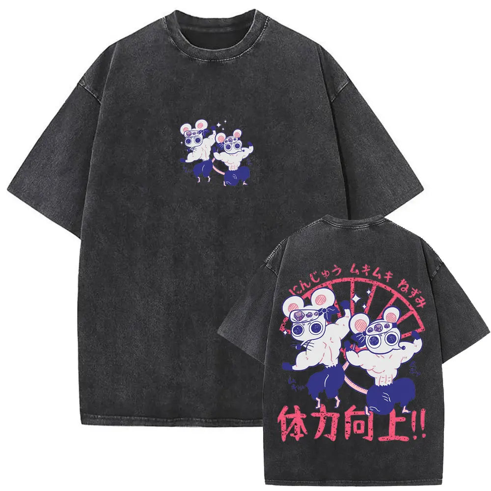NEXT STREET Washed Demon Slayer TEE