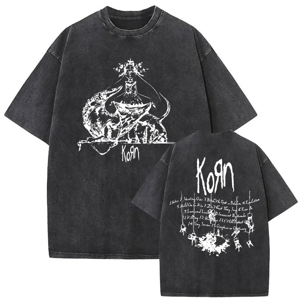 NEXT STREET Vintage Korn Graphic TEE