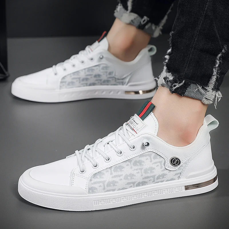 NEXT STREET White Flux Skate Sneakers