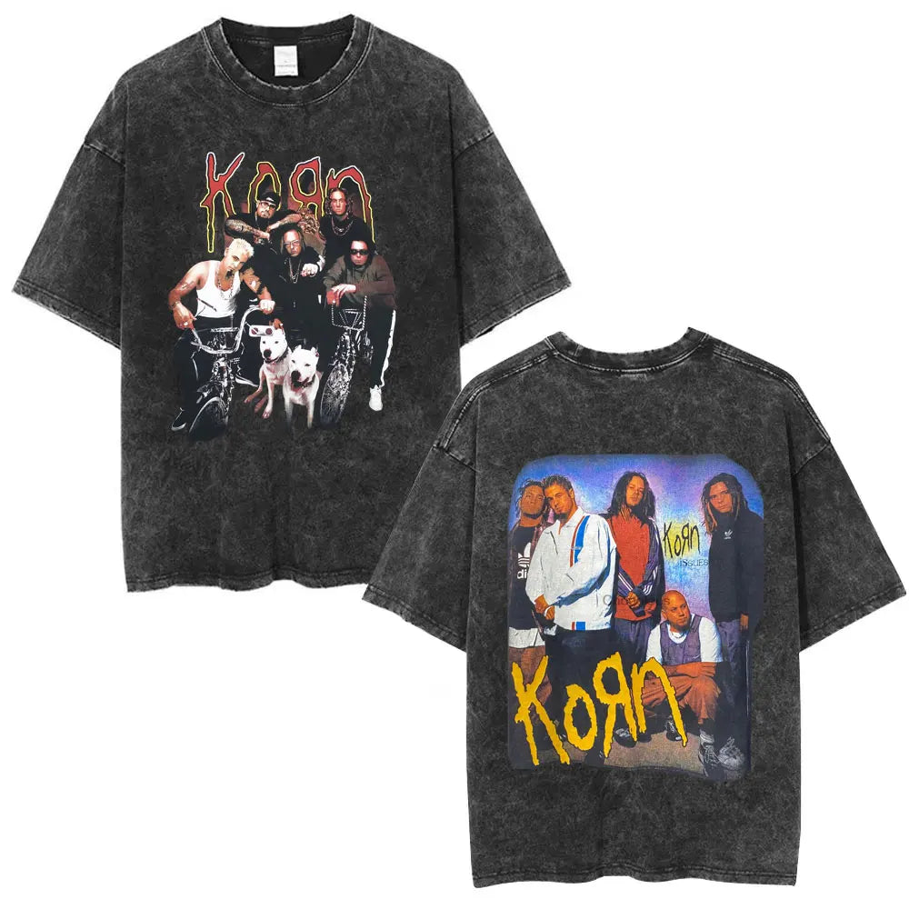 NEXT STREET Korn Distressed Tour TEE