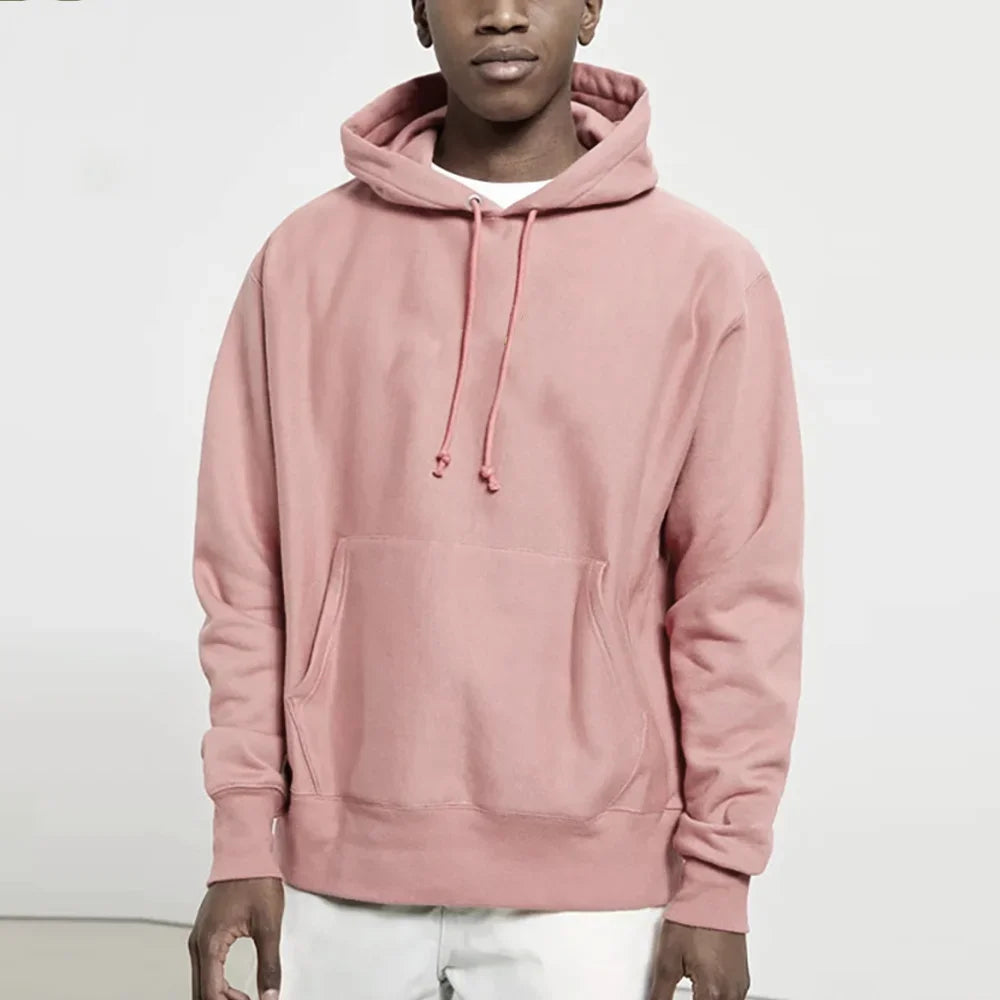 NEXT STREET Solid Fleece Hoodie