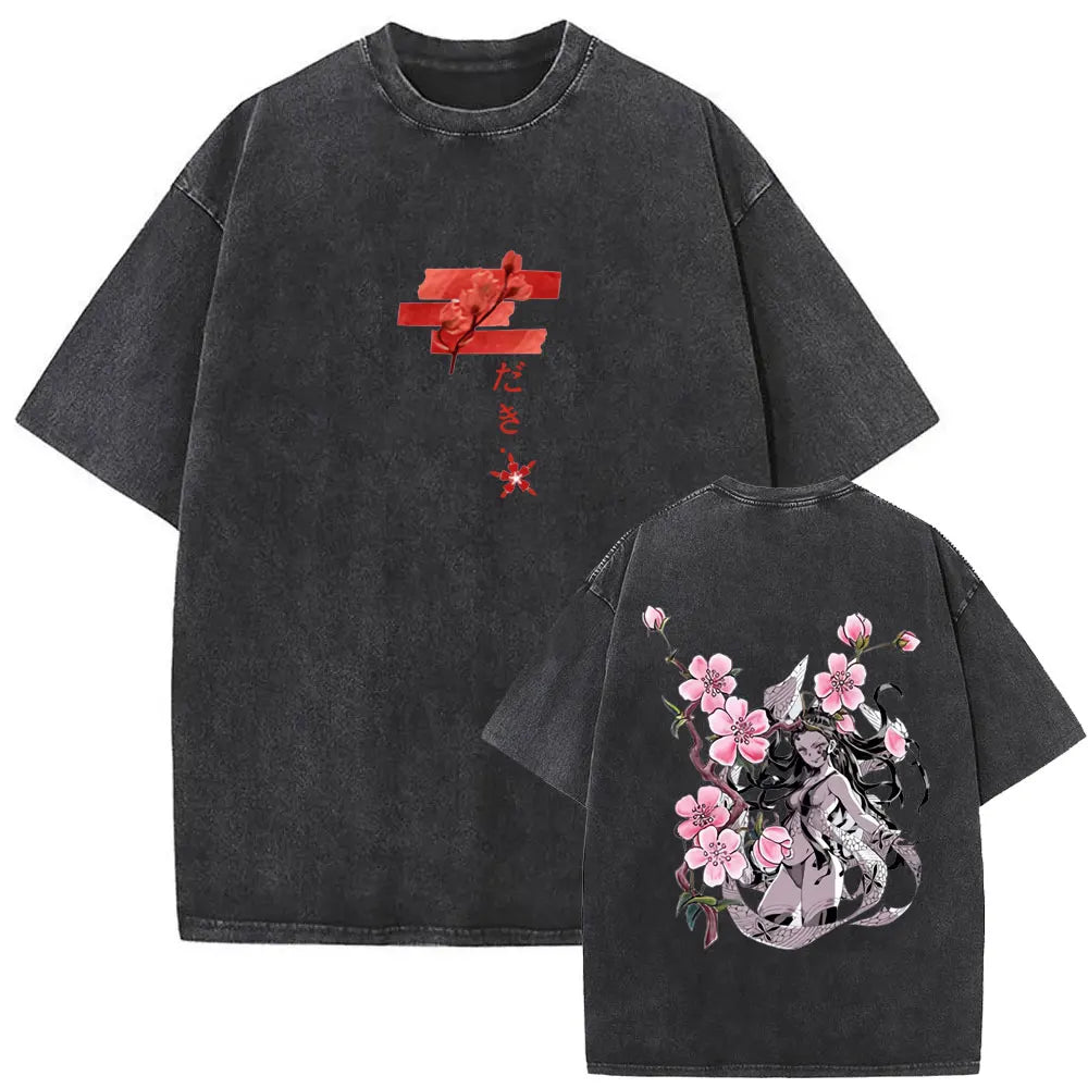 NEXT STREET Washed Demon Slayer TEE