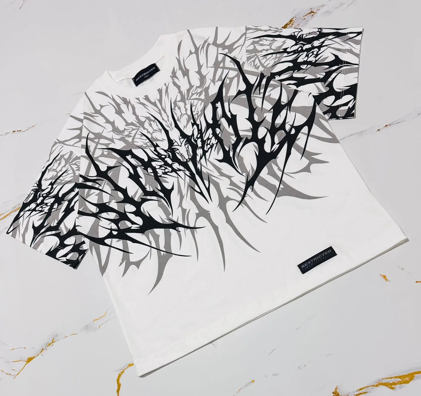 NEXT STREET Thorn Texture Y2K TEE