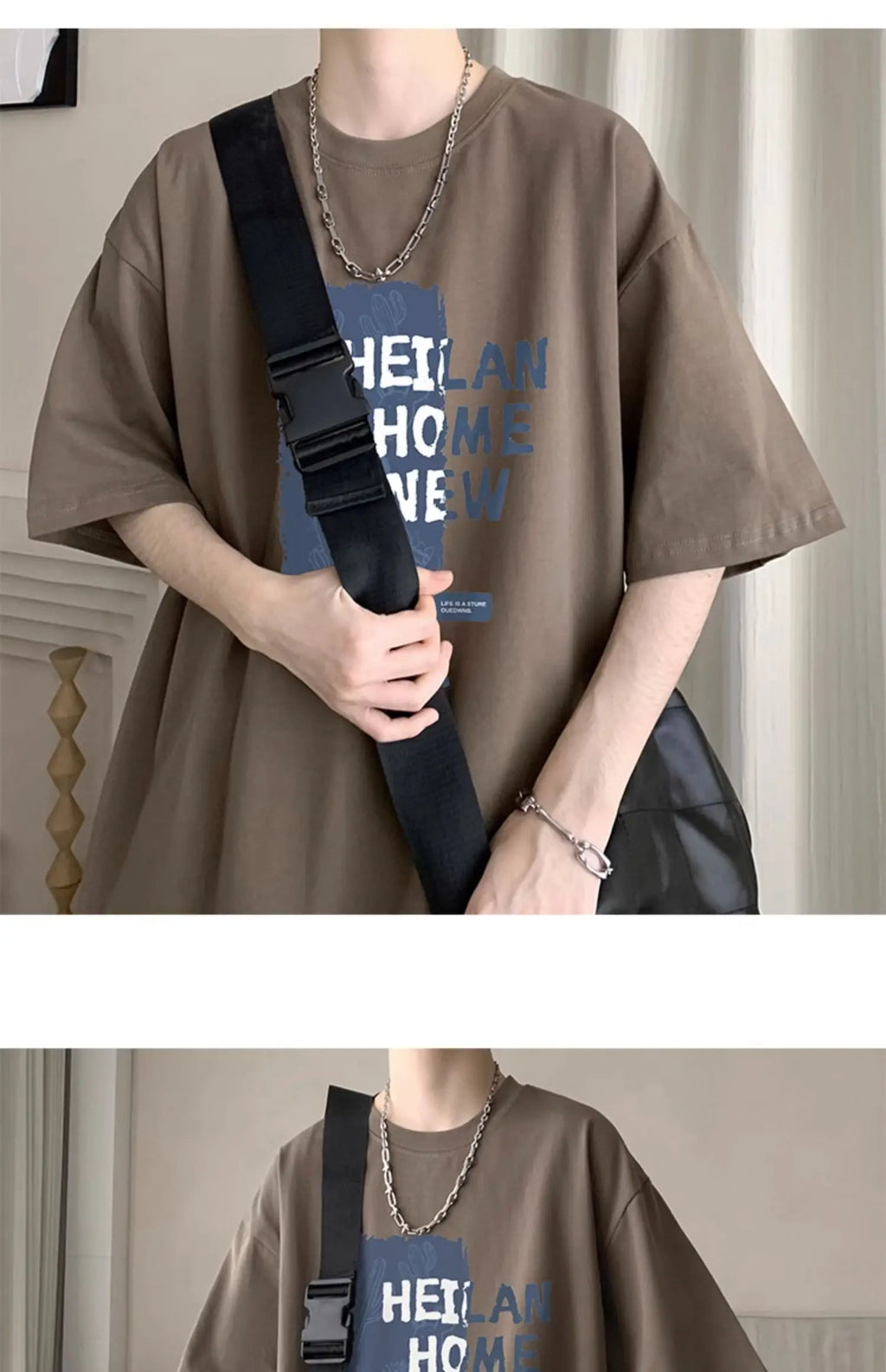 NEXT STREET Loose Tech-Print TEE