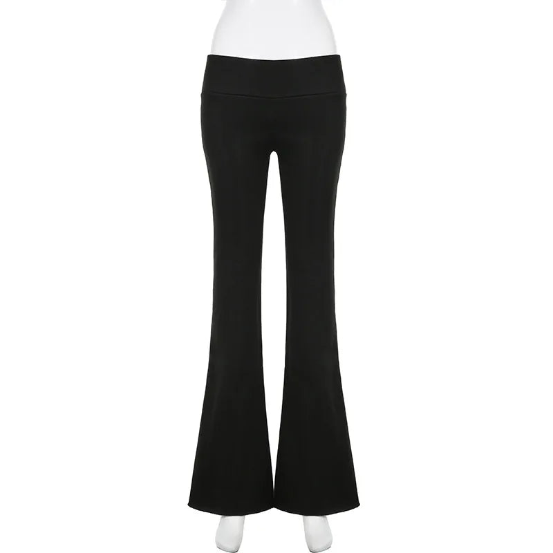 NEXT STREET Slim Low-Waist Flare Jogging Pant
