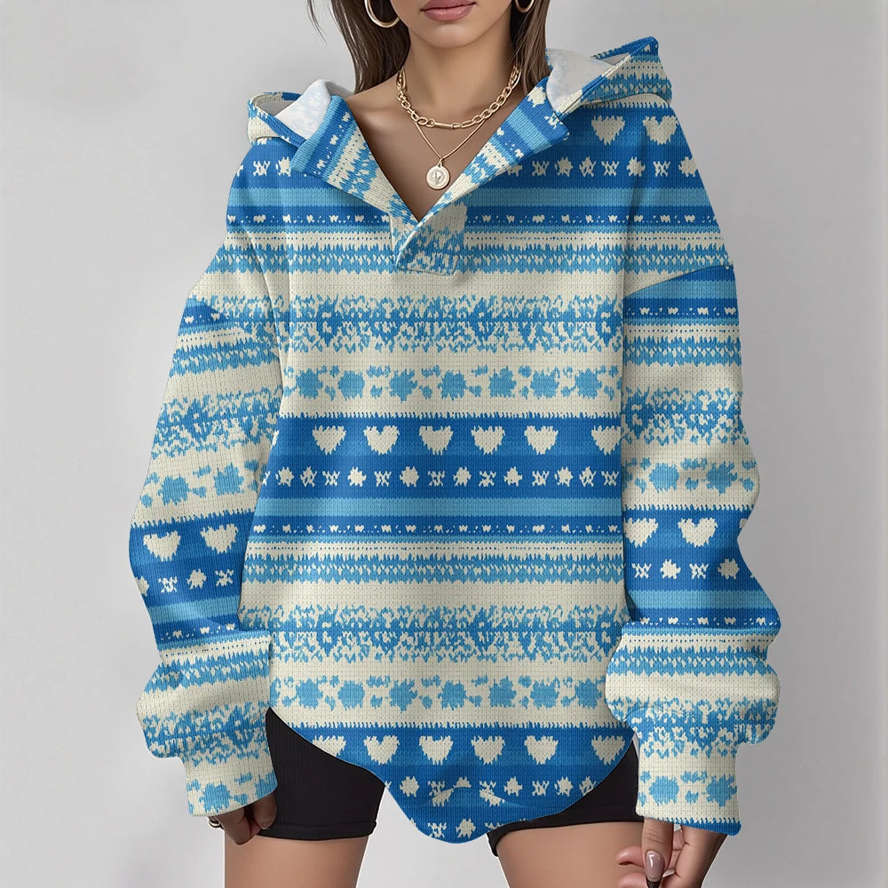 NEXT STREET Totem Y2K Oversized Hoodie