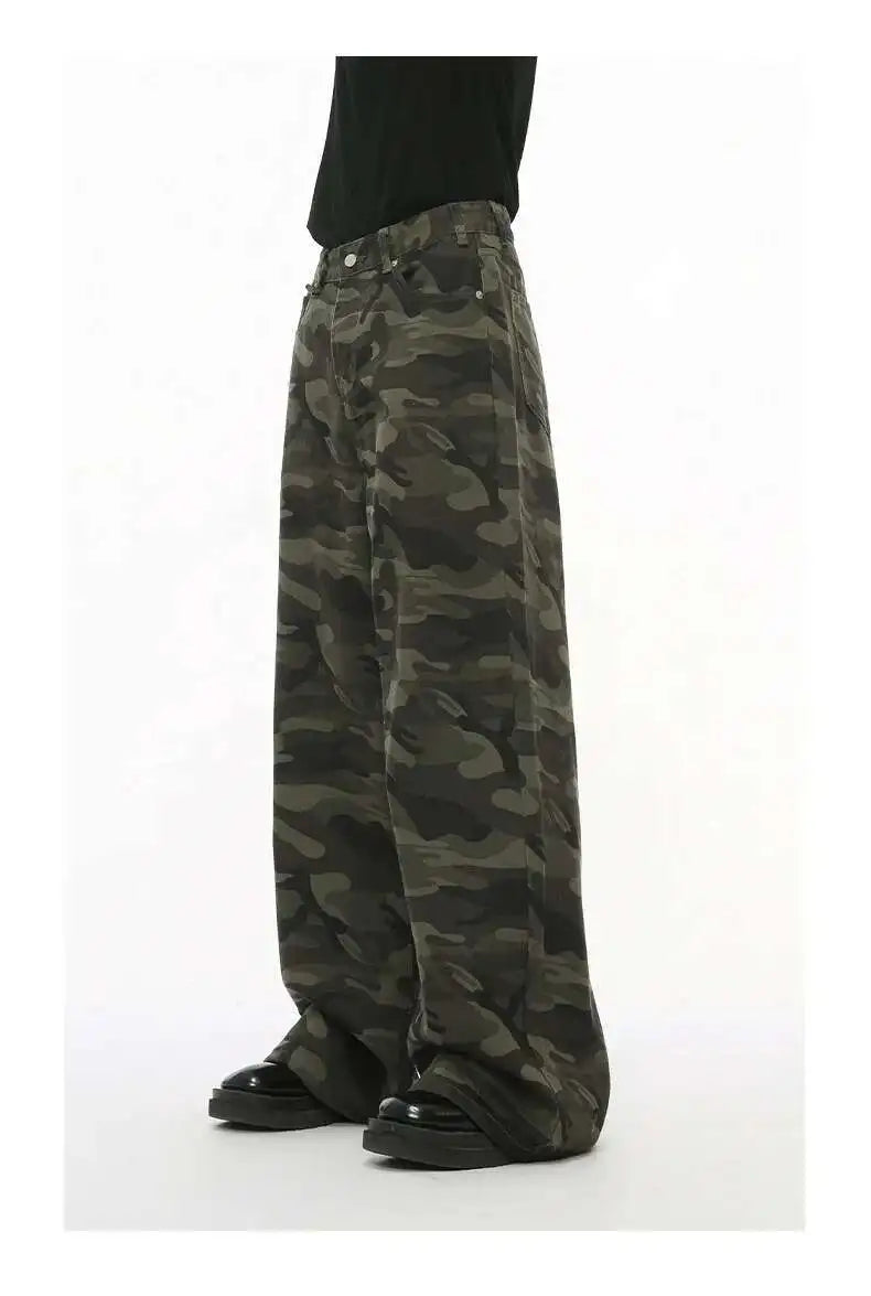 NEXT STREET Vintage Camo Wide-Leg Jeans