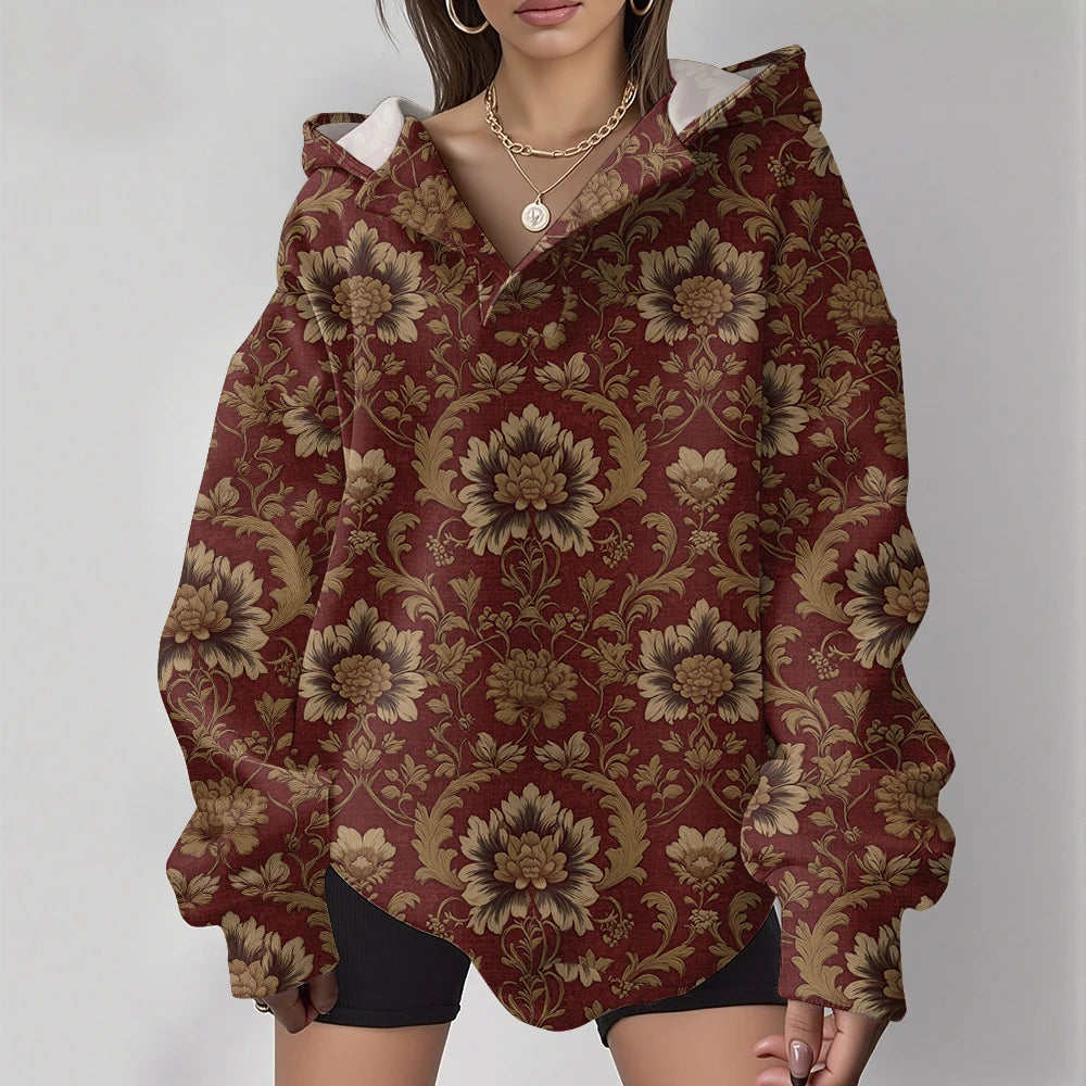 NEXT STREET Totem Y2K Oversized Hoodie