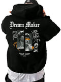 NEXT STREET Thermal Slogan Hoodie
