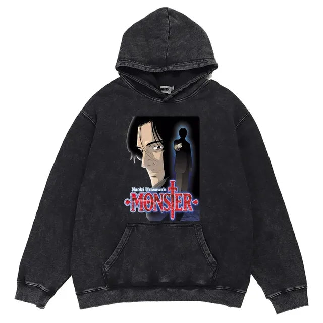NEXT STREET Retro Wash Oversized Hoodie